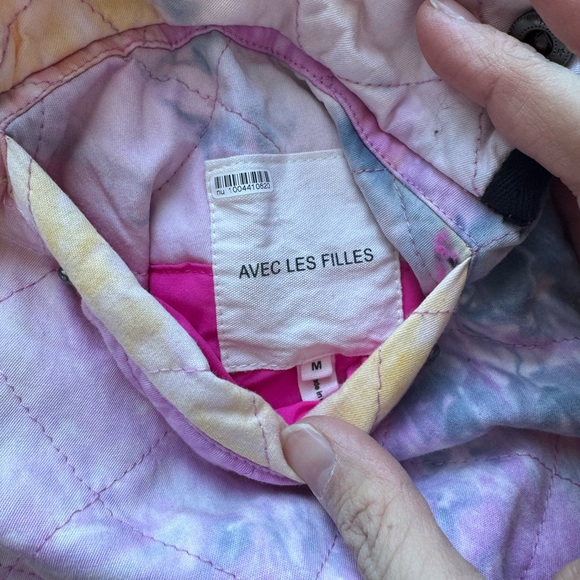 Avec Les Filles Toe Dye Pink Reversible Jacket - Picture 3 of 7